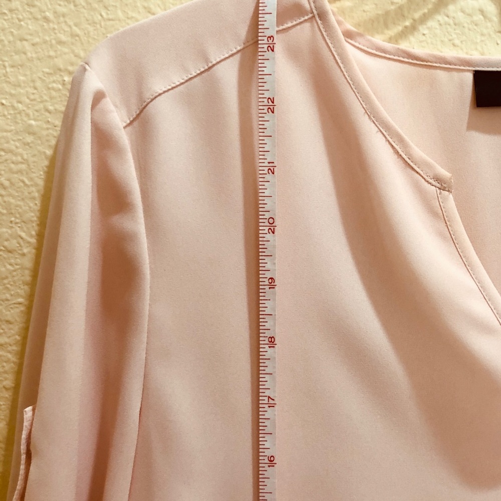 Alfani 3/4 Roll-up Peach Sleeve Top - Picture 10 of 16